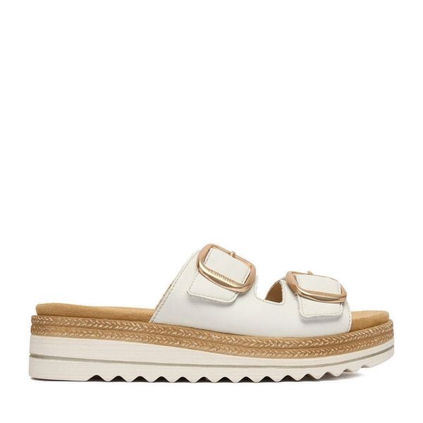 Klapki Remonte. Klapki damskie Remonte, bez wzorów, bez obcasa. Za 369.99 zł.