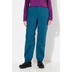 Damskie Spodnie softshell wodoodporne profilowane kolana polarowa podszewka. Niebieskie spodnie dresowe damskie Ulla Popken, na lato, plus size, bez wzorów, z materiału. Za 432.99 zł.