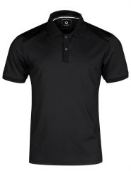 Halti Funkcyjna koszulka polo "Birdie" w kolorze czarnym rozmiar: XS. Czarne koszulki polo męskie Halti, xs, bez wzorów, z materiału, bez ramiączek. Za 100.99 zł.