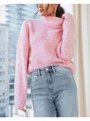 Milan Kiss Sweter w kolorze jasnoróżowym rozmiar: S. Różowe swetry klasyczne damskie Milan Kiss, s, bez kołnierzyka. Za 152.99 zł.