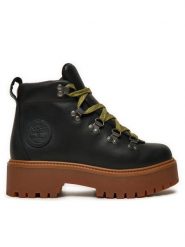 Timberland Trapery Stone Street Mid TB0A27VJW021 Czarny. Czarne trapery damskie Timberland, ze skóry, bez obcasa. Za 759.99 zł.