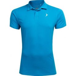 Koszulka polo męska TSM602 - niebieski - Outhorn. Niebieskie koszulki polo męskie Outhorn, m, bez wzorów, z materiału, bez ramiączek. W wyprzedaży za 29.99 zł.
