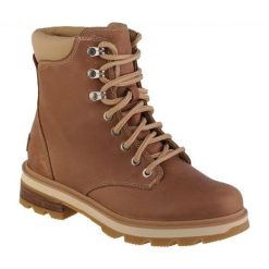Buty Sorel Lennox Lace Stkd Wp W 2009281209 brązowe. Brązowe buty sportowe na co dzień damskie bez wzorów, z materiału. Za 972.71 zł.