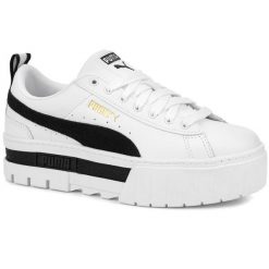 Damskie buty sportowe sneakersy na platformie białe PUMA MAYZE. Białe buty sportowe na co dzień damskie Puma, bez wzorów. Za 215.00 zł.