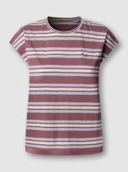 Pepe Jeans Koszulka "Charlot" w kolorze bordowym rozmiar: XL. Czerwone t-shirty damskie Pepe Jeans, xl, bez wzorów, z bawełny, bez kołnierzyka. Za 74.46 zł.