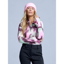 Bluza narciarska - Damska – Cabin Life – różowo-zielony. Zielone bluzy bez kaptura damskie POEDERBAAS, xs, z elastanu. W wyprzedaży za 264.52 zł.