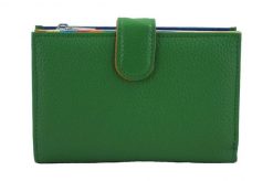 Portfel skórzany BARBERINI'S zielony D-8346-38. Zielone portfele damskie Barberinis, bez wzorów, ze skóry. Za 149.99 zł.