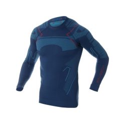 Termoaktywna męska bluza narciarska Brubeck Thermo. Niebieskie bluzy z kapturem męskie Brubeck, na zimę, l, z dzianiny. Za 194.00 zł.