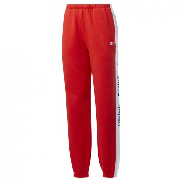 Spodnie Do Joggingu Damskie Logo Te Linear. Czerwone spodnie dresowe damskie Reebok, l, bez wzorów. Za 128.99 zł.