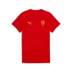 Koszulka Puma RCL Evostripe. Czerwone t-shirty sportowe męskie Puma, bez ramiączek, do piłki nożnej. Za 213.50 zł.
