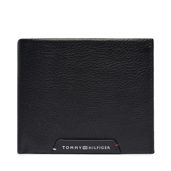 Portfel Tommy Hilfiger. Czarne portfele męskie Tommy Hilfiger, bez wzorów. Za 329.99 zł.