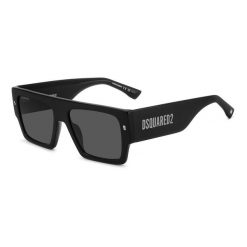 Okulary przeciwsłoneczne DSQUARED2 D2 0165/S 807 IR dla mężczyzn, rozmiar 57 mm. Czarne okulary przeciwsłoneczne męskie Dsquared, prostokątne. W wyprzedaży za 789.00 zł.