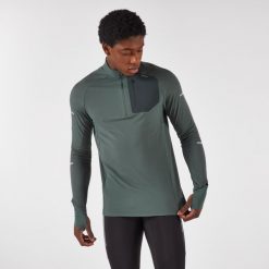 Bluza do biegania męska Kiprun Run 900 Warm. Szare bluzy bez kaptura męskie KIPRUN, l, z materiału. Za 149.99 zł.