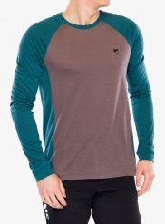 Bluza rowerowa męska Mons Royale Tarn Merino Long Sleeve. Brązowe bluzy sportowe męskie Mons Royale, bez wzorów, z materiału, klasyczne, bez kołnierzyka, bez ramiączek. Za 302.49 zł.
