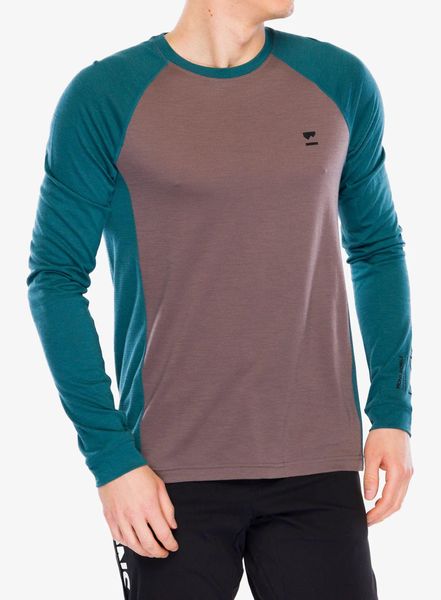Bluza rowerowa męska Mons Royale Tarn Merino Long Sleeve. Brązowe bluzy sportowe męskie Mons Royale, bez wzorów, z materiału, klasyczne, bez kołnierzyka, bez ramiączek. Za 302.49 zł.