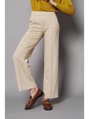 Rosner Spodnie w kolorze szarobrązowym rozmiar: 44/L32. Brązowe spodnie materiałowe damskie Rosner, bez wzorów, z materiału, z podwyższonym stanem. Za 259.45 zł.