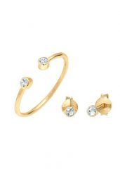 Elli Damskie kolczyki zestaw otwarty z kryształami w srebrze próby 925 sterling silver Zestawy 1 ct. Szare kolczyki damskie Elli, srebrne, na sztyftcie. Za 158.99 zł.