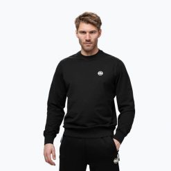 Bluza męska Pitbull Nugget Small Logo Crewneck. Czarne bluzy bez kaptura męskie PITBULL, l, z bawełny. Za 189.99 zł.