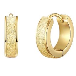 EASTSIDE Kolczyki kreole ze stali szlachetnej Stal szlachetna żółte złoto Kolczyki koła 1 ct Damski. Żółte kolczyki damskie Eastside, pozłacane. Za 129.99 zł.