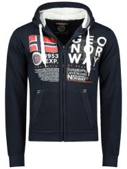 Geographical Norway Bluza "Gasado" w kolorze granatowym rozmiar: XXL. Niebieskie bluzy z kapturem męskie Geographical Norway, xxl. Za 126.75 zł.