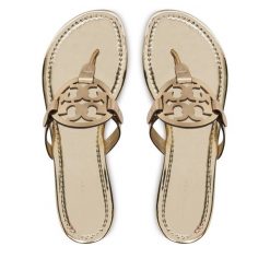 Japonki Tory Burch. Żółte klapki damskie Tory Burch, bez wzorów, bez obcasa. Za 1,119.00 zł.