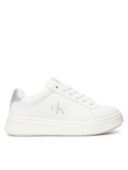 Calvin Klein Sneakersy V3A9-83390-1355 Biały. Białe buty sportowe dziewczęce CALVIN KLEIN, bez wzorów, ze skóry, bez zapięcia. Za 439.99 zł.