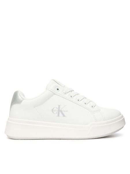 Calvin Klein Sneakersy V3A9-83390-1355 Biały. Białe buty sportowe dziewczęce CALVIN KLEIN, bez wzorów, ze skóry, bez zapięcia. Za 439.99 zł.
