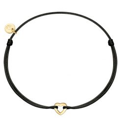 Glanzstücke München Bransoletka Serce z Srebra Sterling w zlocie zóltym Bransoletki 1 ct Damski. Żółte bransoletki damskie Glanzstücke München, pozłacane. Za 189.99 zł.