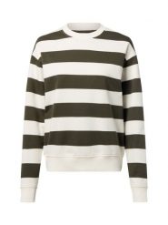 Marie Lund Bluza damska Kobiety Bawełna zielony|biały w paski, L. Białe bluzy bez kaptura damskie Marie Lund, l, z bawełny. Za 199.95 zł.