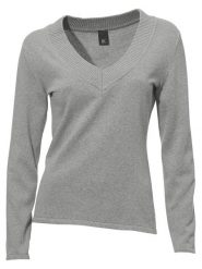 Heine Sweter w kolorze szarym rozmiar: 42. Szare swetry klasyczne damskie Heine, z bawełny, bez kołnierzyka. Za 61.02 zł.