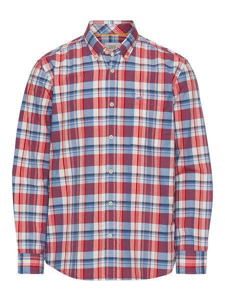 Camel Active Koszula w kolorze czerwono-błękitnym rozmiar: 5XL. Czerwone koszule męskie Camel Active, xl, bez wzorów, z bawełny, bez kołnierzyka, bez ramiączek. Za 91.77 zł.