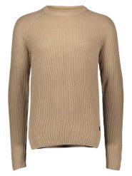 Jack & Jones Sweter "Pannel" w kolorze jasnobrązowym rozmiar: M. Brązowe swetry męskie Jack & Jones, m, bez wzorów, z bawełny, bez kołnierzyka. Za 83.03 zł.