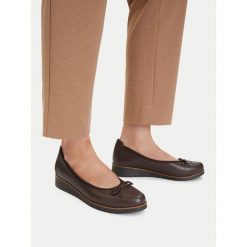 Baleriny Lasocki. Brązowe baleriny damskie Lasocki, bez wzorów, bez obcasa. Za 179.99 zł.