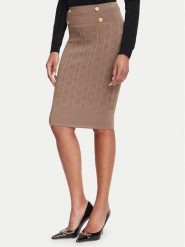 Marciano Guess Spódnica ołówkowa G6YD07 Z1013 Brązowy jasny Slim Fit. Brązowe spódniczki damskie Marciano Guess, l, z aplikacjami, z wiskozy, ołówkowe. Za 589.99 zł.