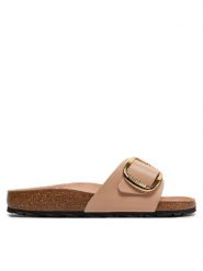 Birkenstock Klapki Madrid 1026496 Beżowy. Brązowe klapki damskie Birkenstock, bez wzorów, ze skóry, bez obcasa. Za 579.99 zł.