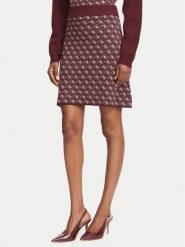Guess Spódnica mini W5BD81 Z3JD2 Bordowy Slim Fit. Czerwone spódniczki damskie Guess, xxl, z aplikacjami, z syntetyku, mini. Za 294.99 zł.