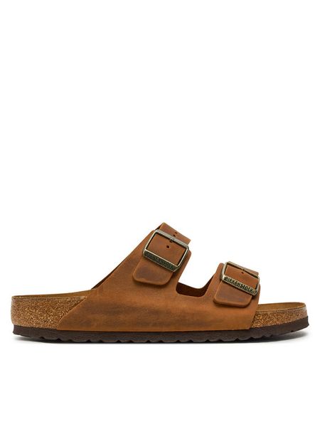 Birkenstock Klapki Arizona Leoi 1028272 Brązowy. Brązowe klapki i japonki męskie Birkenstock, ze skóry. Za 539.99 zł.