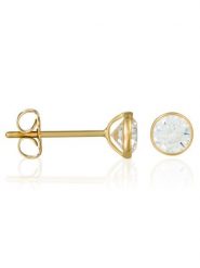 OR ÉCLAT Złote kolczyki-wkrętki "Ferveur" z cyrkoniami rozmiar: onesize. Żółte kolczyki damskie Or Éclat, z cyrkonią, złote. Za 347.99 zł.