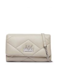 Armani Exchange Torebka XW000358 AF26568 U6208 Beżowy. Brązowe torebki wieczorowe Armani Exchange, bez wzorów, ze skóry, wizytowe, bez kołnierzyka, bez ramiączek. Za 454.99 zł.