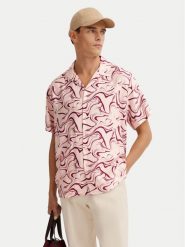 Bugatti Koszula 9253-78956C Czerwony Comfortable Fit. Czerwone koszule męskie Bugatti, m, bez wzorów, z wiskozy, bez kołnierzyka, bez ramiączek. Za 569.99 zł.