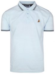 Koszulka Polo - Błękitna - Brave Soul. Niebieskie koszulki polo męskie Brave Soul, m, bez wzorów, z bawełny, bez ramiączek. Za 65.00 zł.