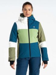 Dare 2b Kurtka narciarska "Banded" w kolorze niebiesko-zielonym rozmiar: 44. Niebieskie kurtki narciarskie i snowboardowe damskie Dare 2b, bez wzorów, bez kaptura, narciarskie. Za 347.25 zł.