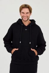 OFF-WHITE Czarna bluza Off Stamp Skate Hoodie. Czarne bluzy bez kaptura męskie OFF-WHITE, m. W wyprzedaży za 1,549.99 zł.