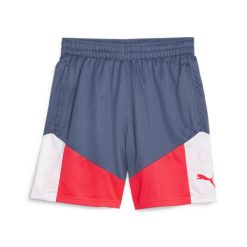 Spodenki Puma Individualcup Shorts, Mężczyźni. Niebieskie szorty męskie Puma, z poliesteru, bez kołnierzyka. Za 290.00 zł.