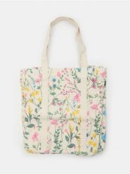 Torba z motywem kwiatów - wielobarwny. Torebki klasyczne damskie Sinsay, bez wzorów, bez dodatków. Za 35.99 zł.