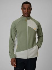 4F Bluza trekkingowa regular bez kaptura męska - khaki L. Brązowe bluzy bez kaptura męskie 4f, l, z materiału. Za 199.99 zł.