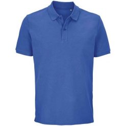 Koszulka Polo Pegase Dla Dorosłych Unisex. Niebieskie koszulki polo męskie SOL'S, m, bez wzorów, z bawełny, bez ramiączek. Za 91.99 zł.