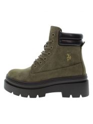 U.S. Polo Assn. Botki w kolorze khaki rozmiar: 37. Brązowe botki damskie U.S. Polo Assn., bez obcasa, bez zapięcia. Za 227.31 zł.