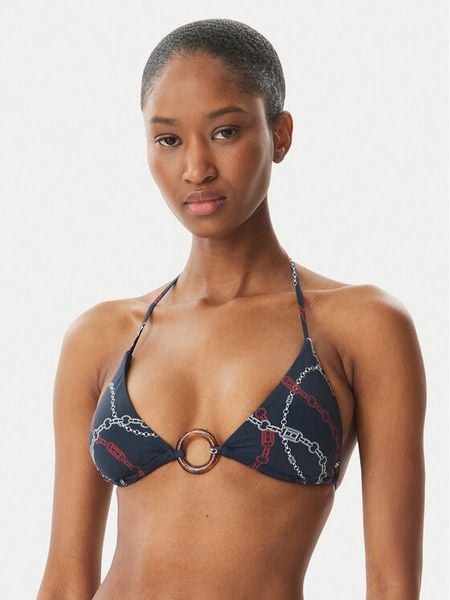 Tommy Hilfiger Góra od bikini UW0UW06393 Granatowy. Niebieskie bikini damskie Tommy Hilfiger, bez wzorów. Za 249.99 zł.