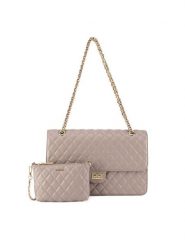 Badura Torebka TYL00488 Beżowy. Brązowe torebki klasyczne damskie Badura, bez wzorów, z materiału, bez dodatków. Za 299.99 zł.